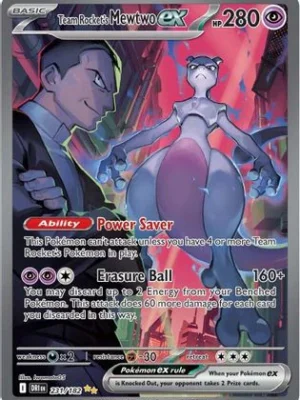 Team Rocket's Mewtwo ex - 231/182 231 - SV10 Destined Rivals Holofoil
